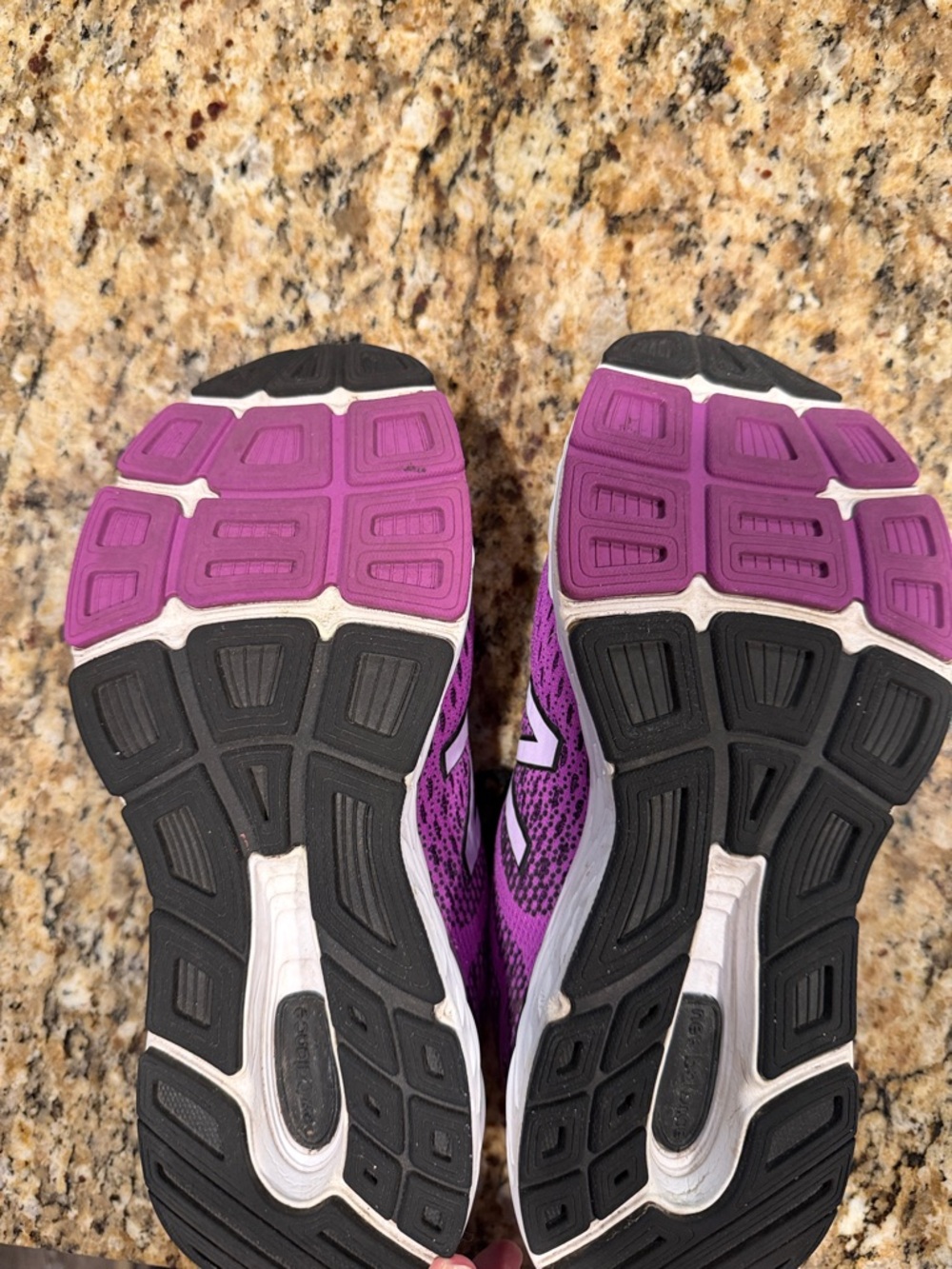 New Balance Women's Vibrant Purple & Black Running Sneakers - Picture 3 of 6